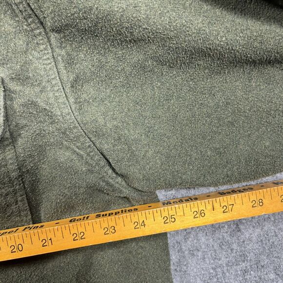 Vtg Moose Creek Legendary Flannel Shirt Mens Sz XL Green Solid Heavy EUC - Picture 8 of 11